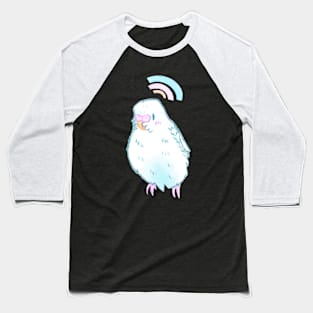 Sweet White Budgie Baseball T-Shirt